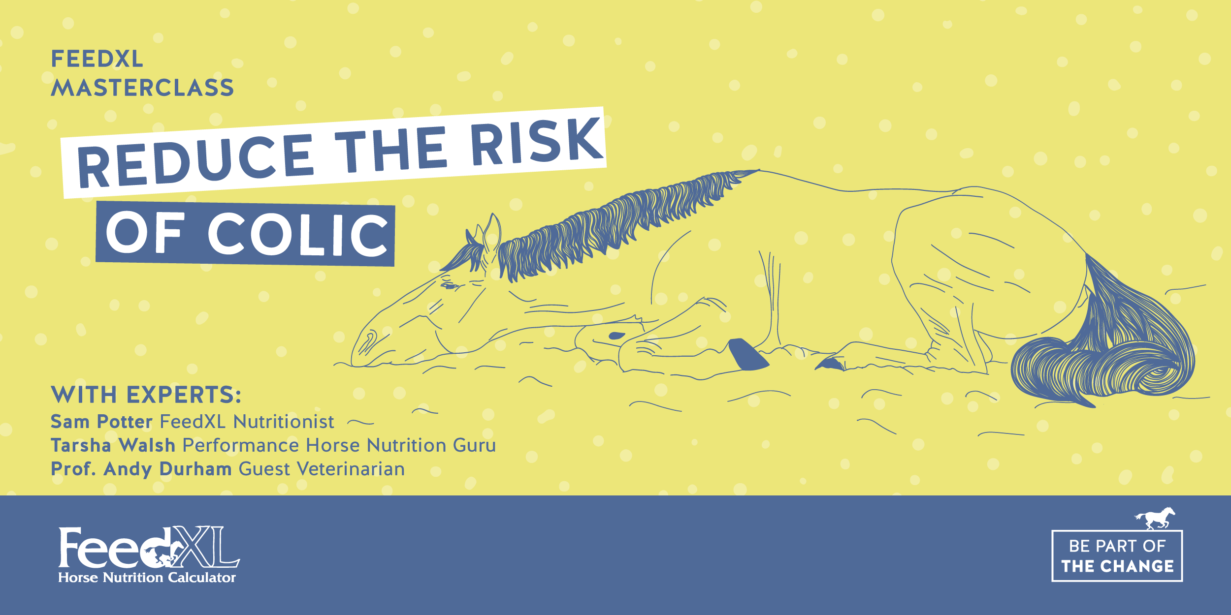 Demio-header_Colic_Jan2023 illustration of a colicking horse